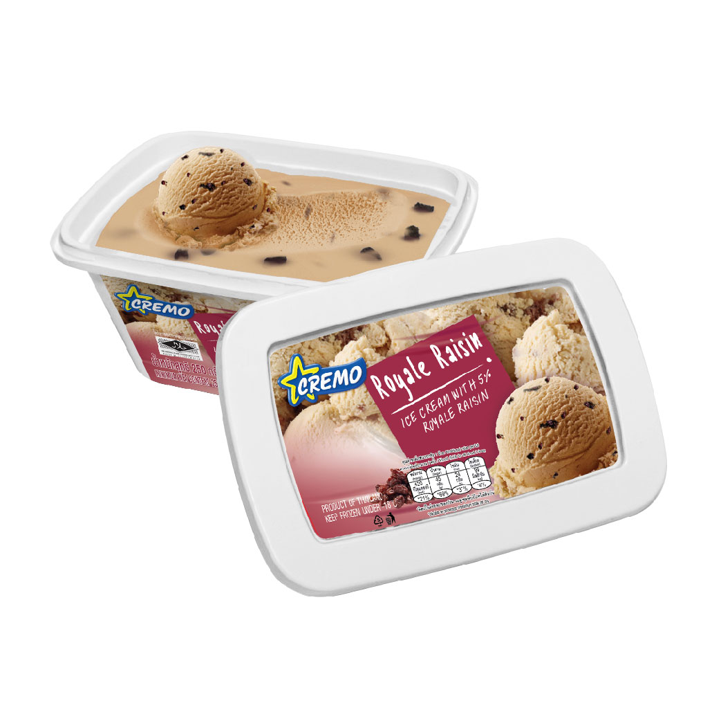 Kem hộp 500ml vị nho khô